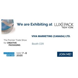 Join Viva at Luxe Pack New York, at Booth C-09